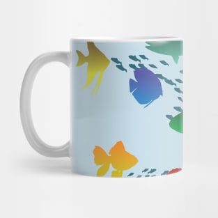 Colorful Group of Fish Underwater Mug